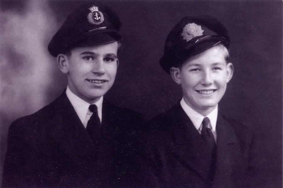 Don Greaves-Left and Don Goode - last term 1944